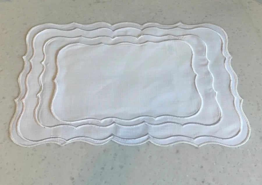 White bedspread