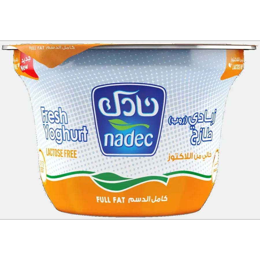 نادك زبادي طازج خالي من اللاكتوز 160 غرام
