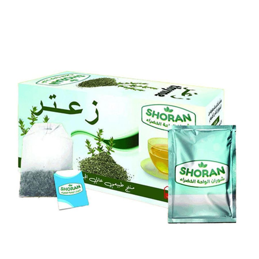 شاي الاعشاب زعتر شوران الواحه الخضراء 25 خيط