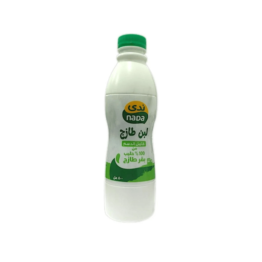 ندى لبن طازج كامل الدسم 800 مل