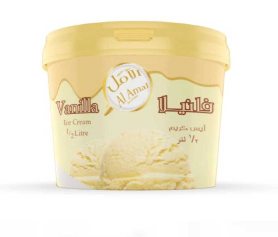 Al Amal vanilla ice cream 500 ml