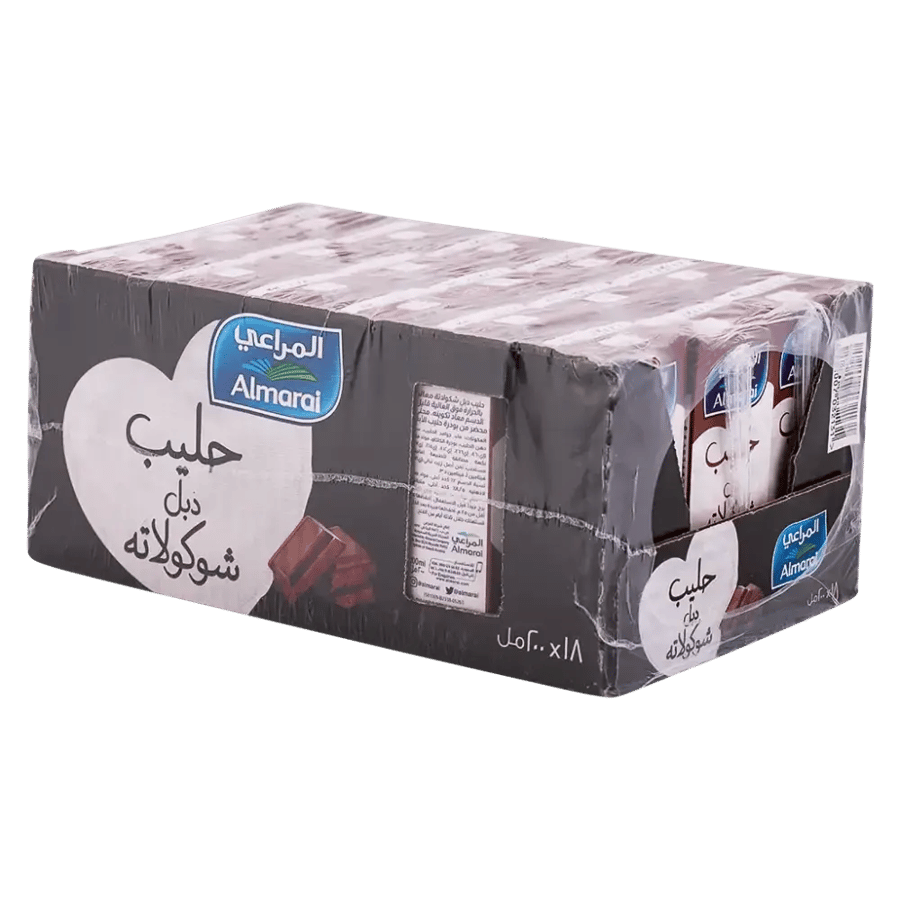 18-حليب دبل شوكولاتة المراعي 200مل