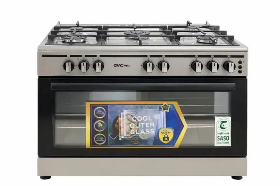 مطبخ غاز جي في سي برو مروحه تركي GVCSI-9060-117