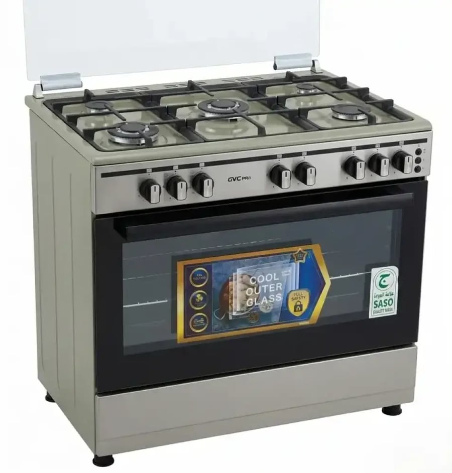 مطبخ غاز جي في سي برو مروحه تركي GVCSI-9060-117