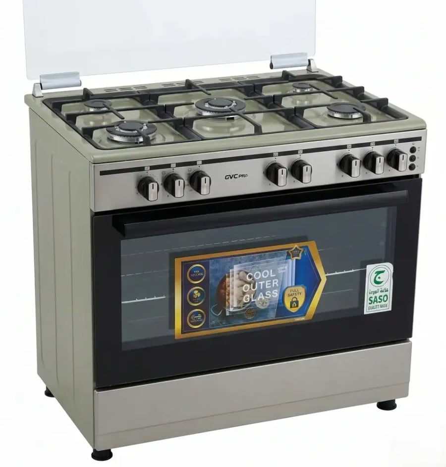 مطبخ غاز جي في سي برو مروحه تركي GVCSI-9060-117