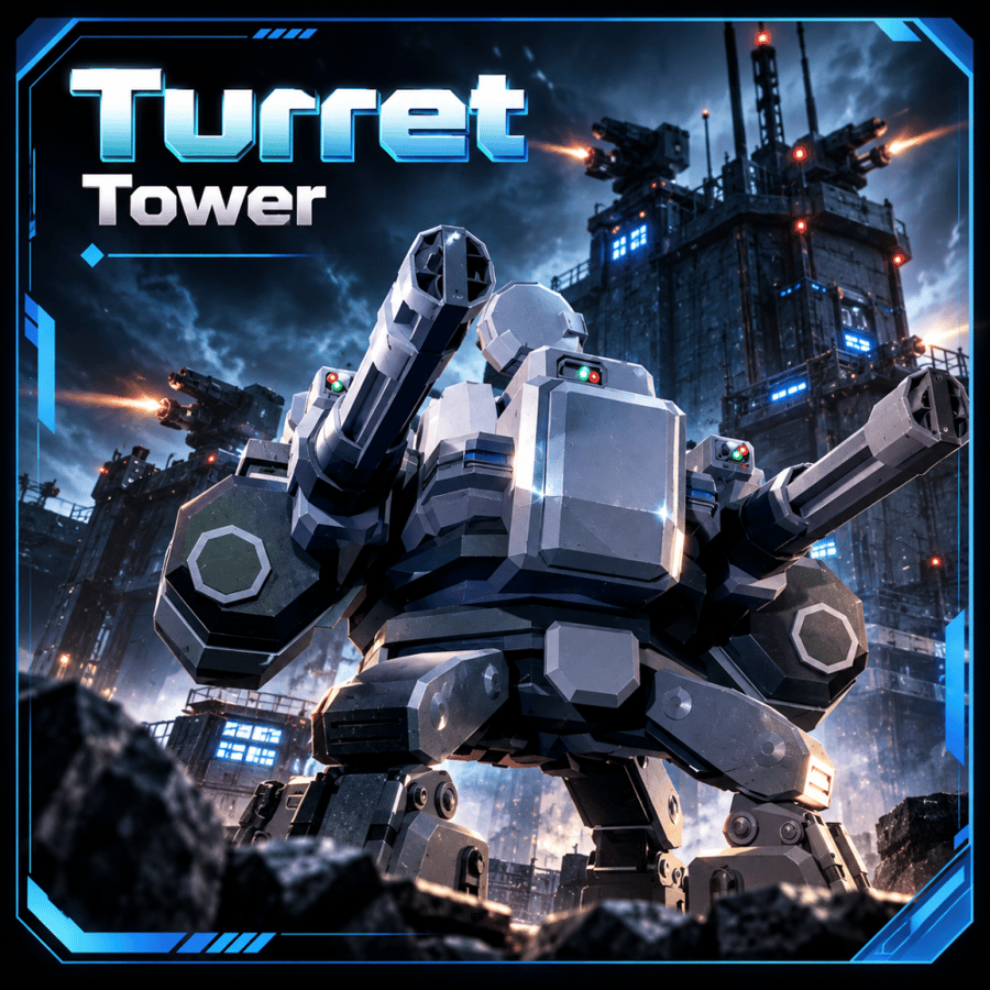 Turret - ماب محاكي الدفاع عن الأبراج