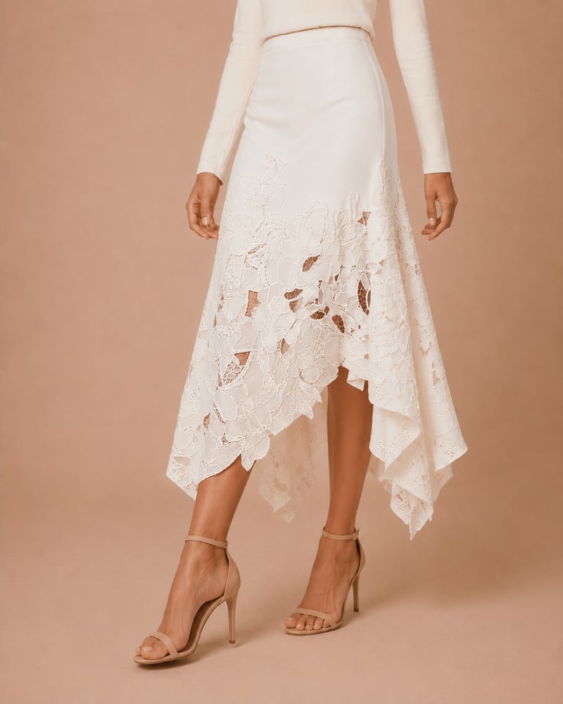 A white skirt.