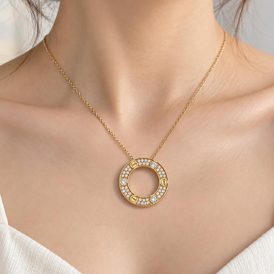 عقد تصميم كارتيه فضة عيار 925