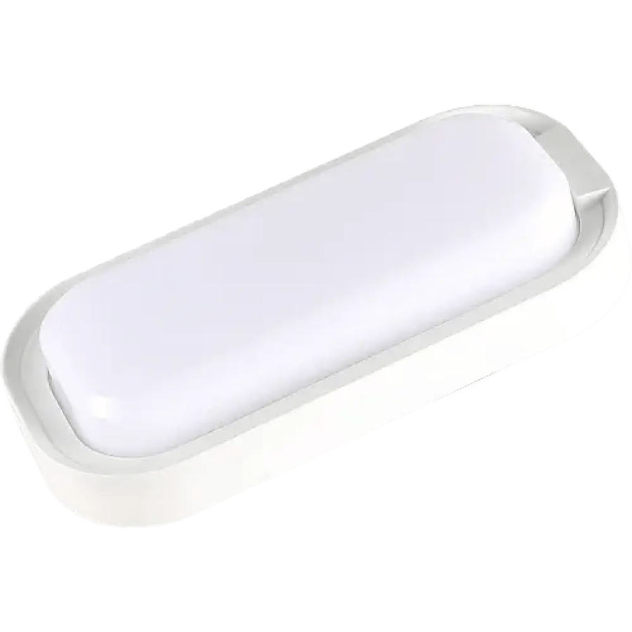 White Oval Outdoor 20W LED Wall Light – Warm or Cool White | Four Lines Establishment