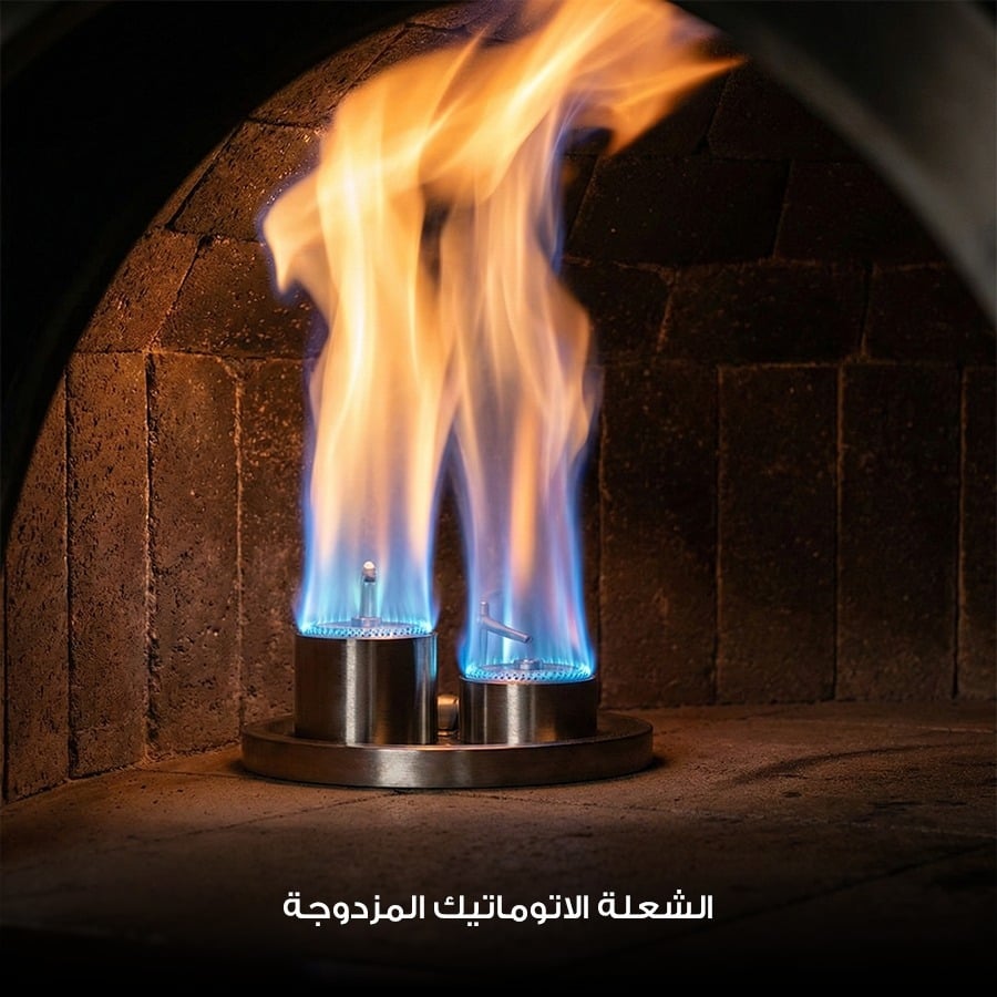 فرن بيتزا نابولي سيراميك شعلة ذاتية