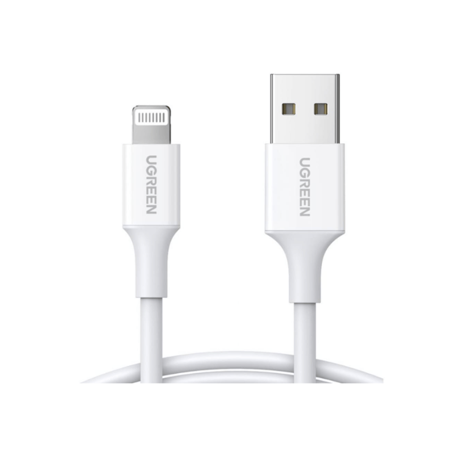 سلك شاحن معتمد من ابل يوجرين USB إلى آيفون بطول 2 م - أبيض