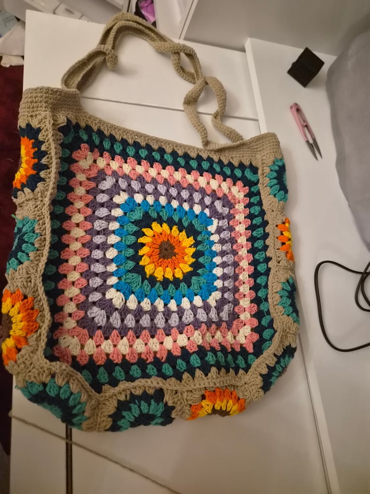 Sunflower Granny Tote