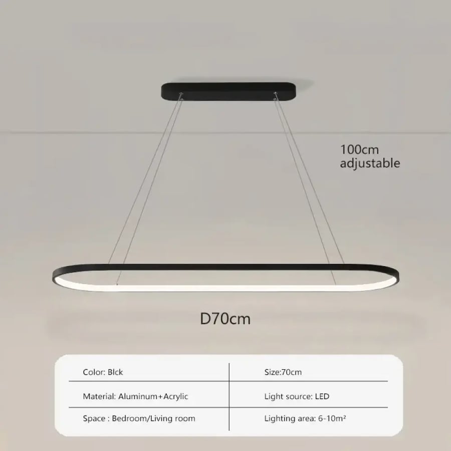 إضاءة قلادة LED حديثة 70/90 سم