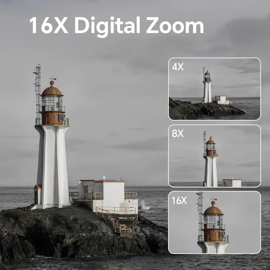 كاميرا رقمية 8K 88MP بعدستين وشاشة لمس