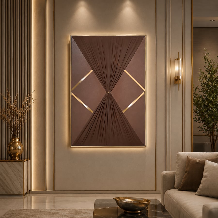لوحة فنية مودرن مقاس 120 × 80 سم