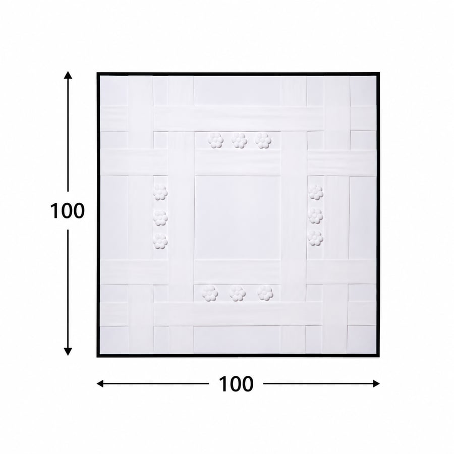 لوحة ديكور مربعة مقاس 100 × 100 سم