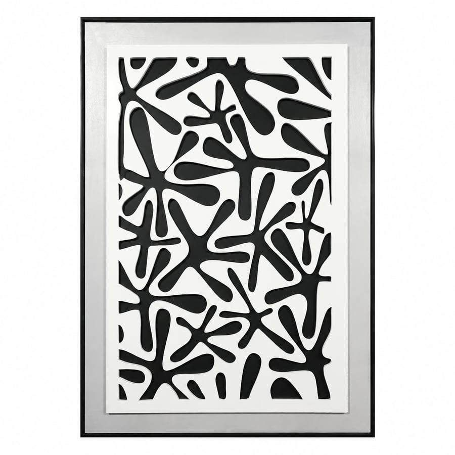 لوحة ديكور بإطار أسود مقاس 120 × 80 سم