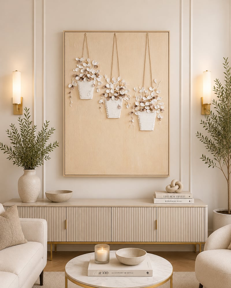 لوحة حائط بإطار ذهبي مقاس 100 × 150 سم