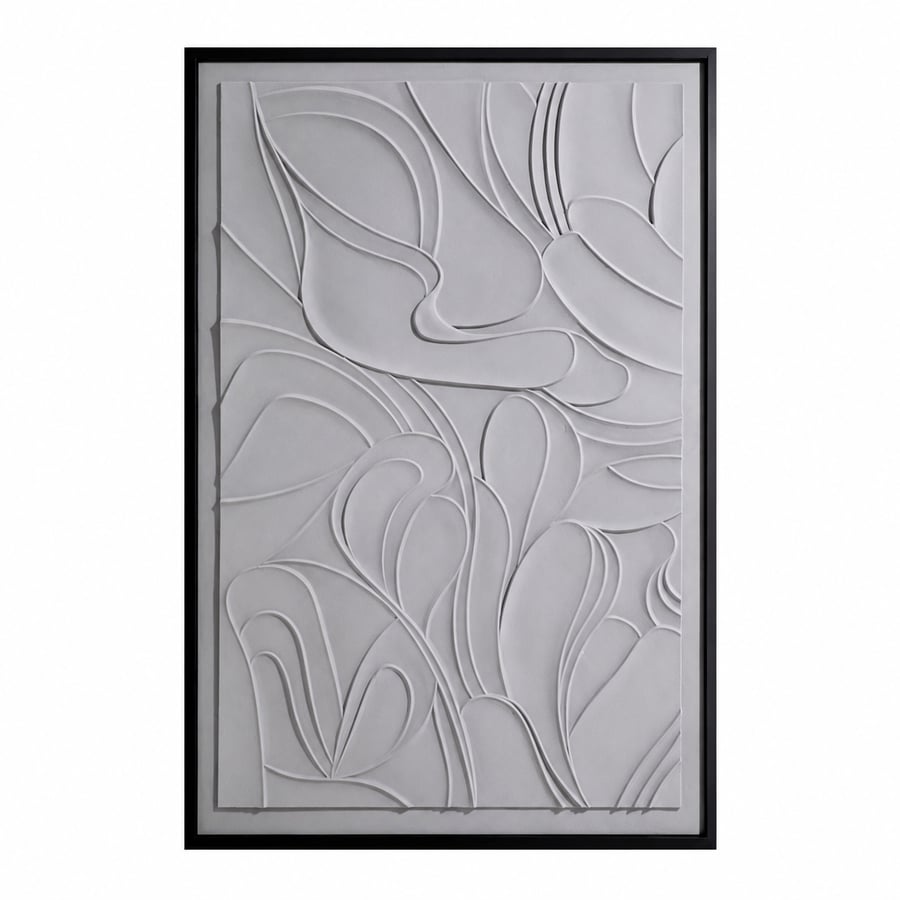لوحة فنية راقية بإطار أسود مقاس 120 × 80 سم