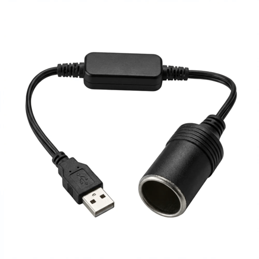 "وصلة للتحويل من USB الى مدخل ولاعة السيارة 12 فولت "