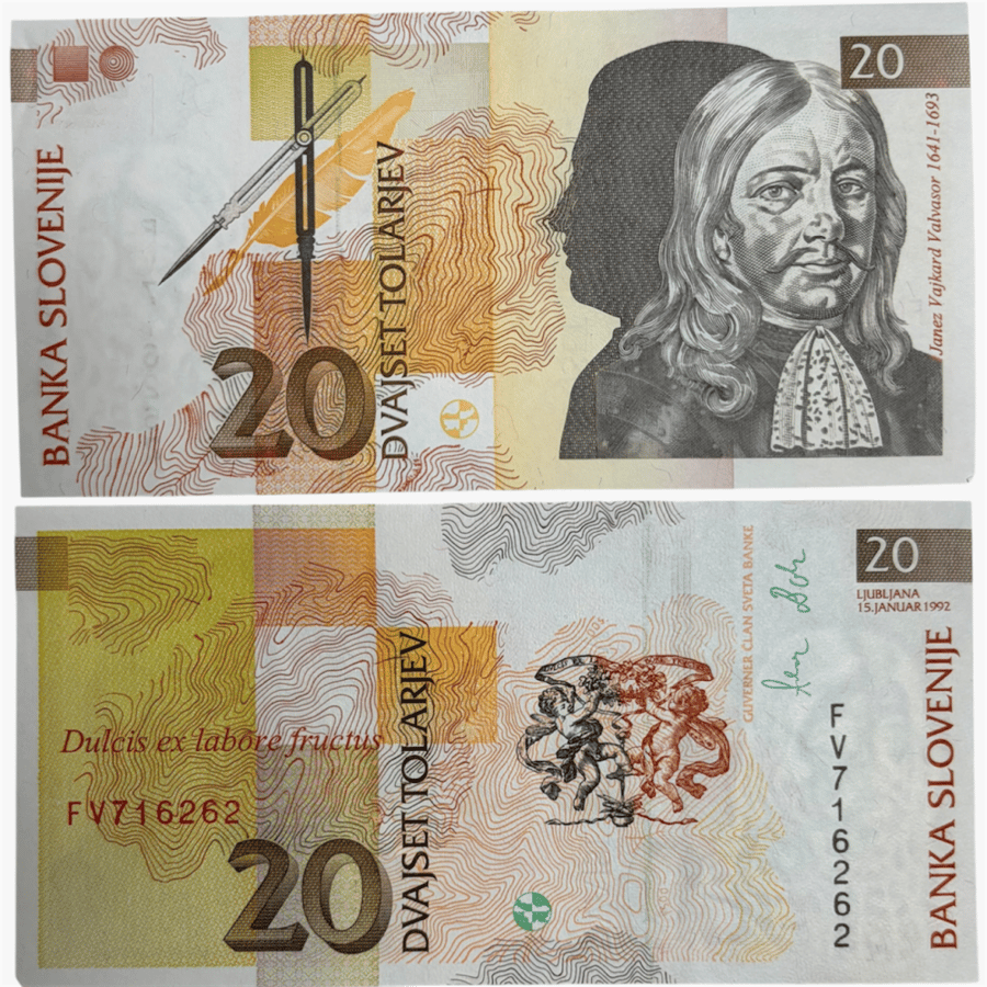 عملة سلوفينيا 1992 م بتصميم جميل جدا