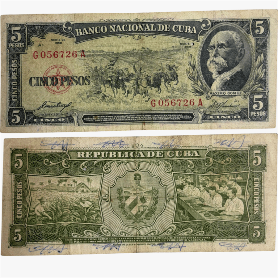 عملة كوبا 1958 م