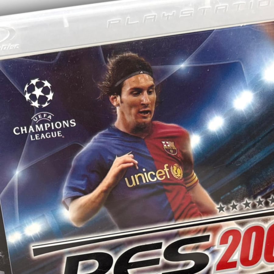 بيس 2009 تحمل صورة ليونيل ميسي دوري ابطال أوروبا بلايستيشن 3