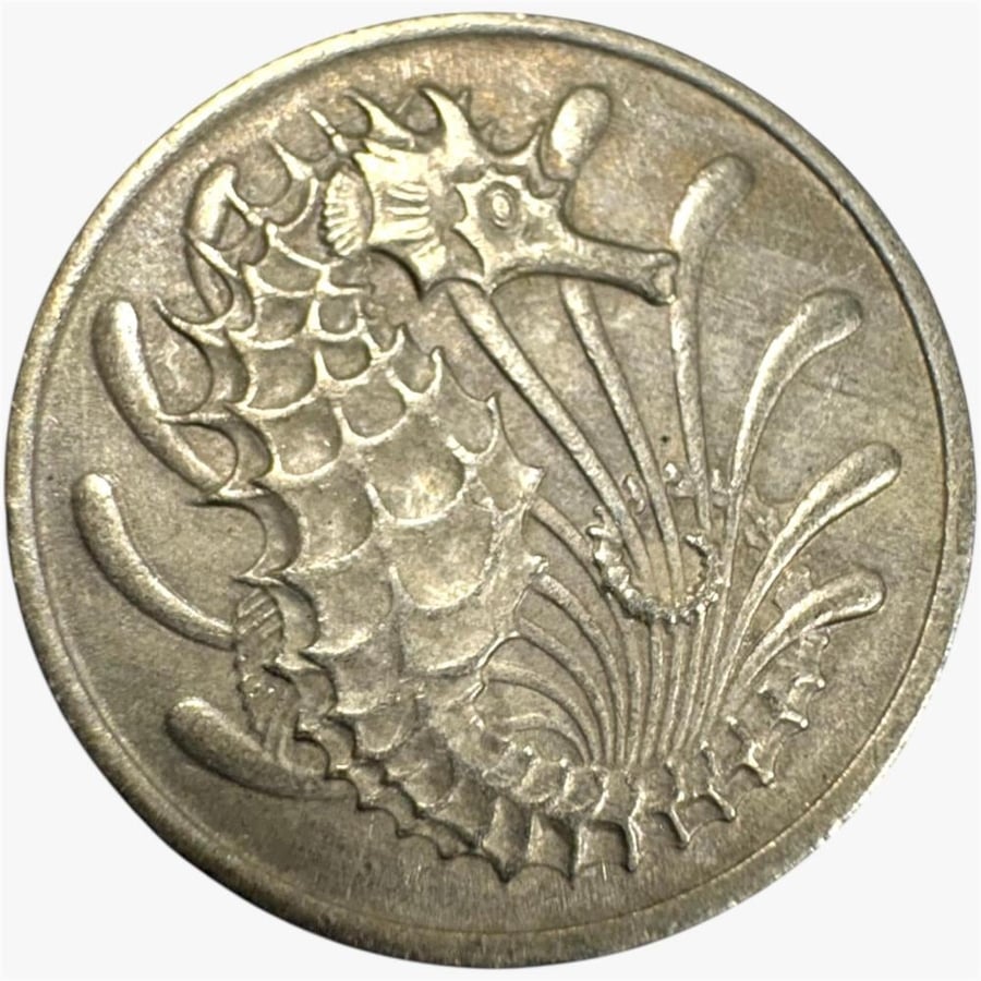 عملة سينغافورا 1968م بتصميم جميل ومميز