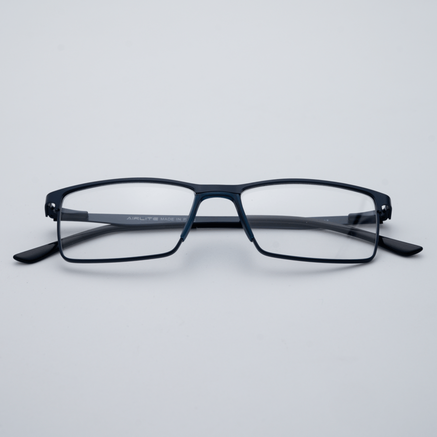 AirLite Black Rectangular Eyeglasses