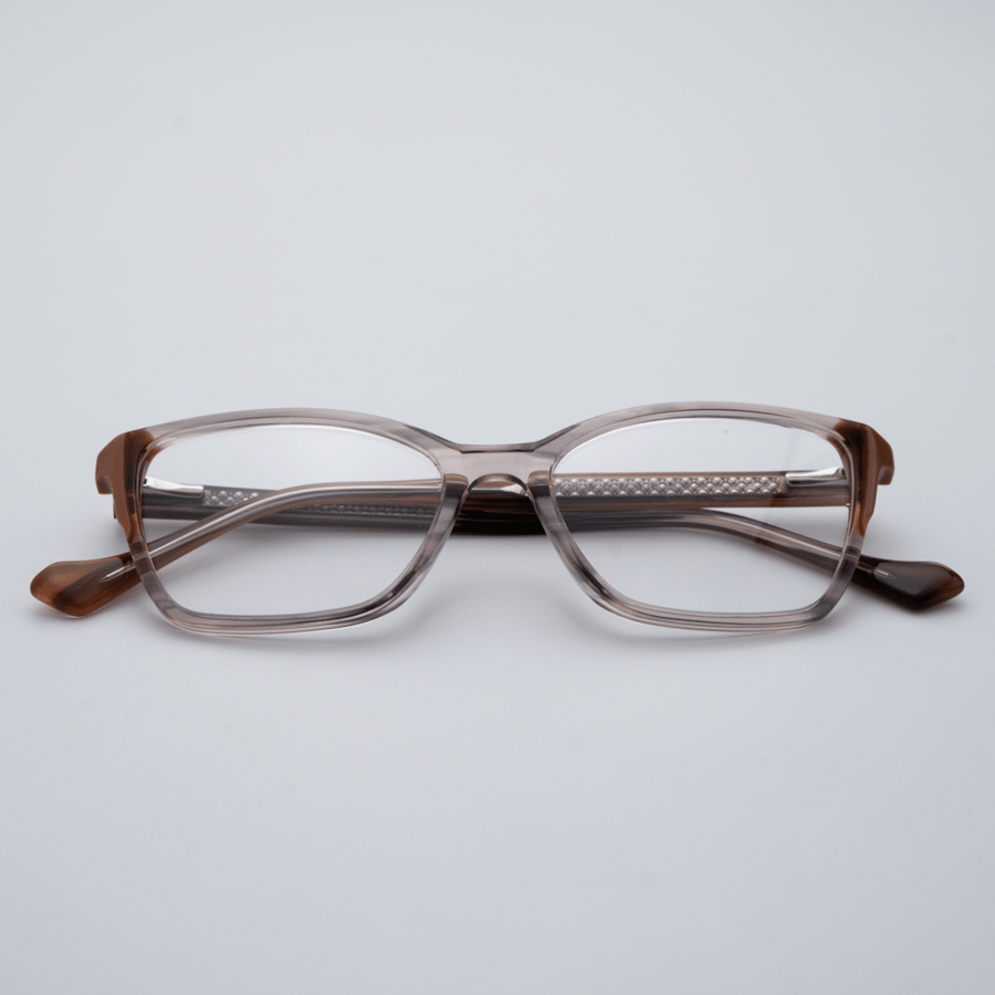 Bovada Transparent Brown Eyeglasses