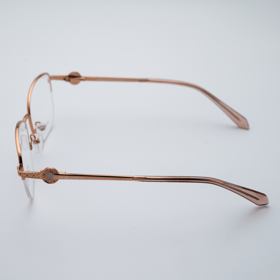 Revo Gold Rimless Eyeglasses