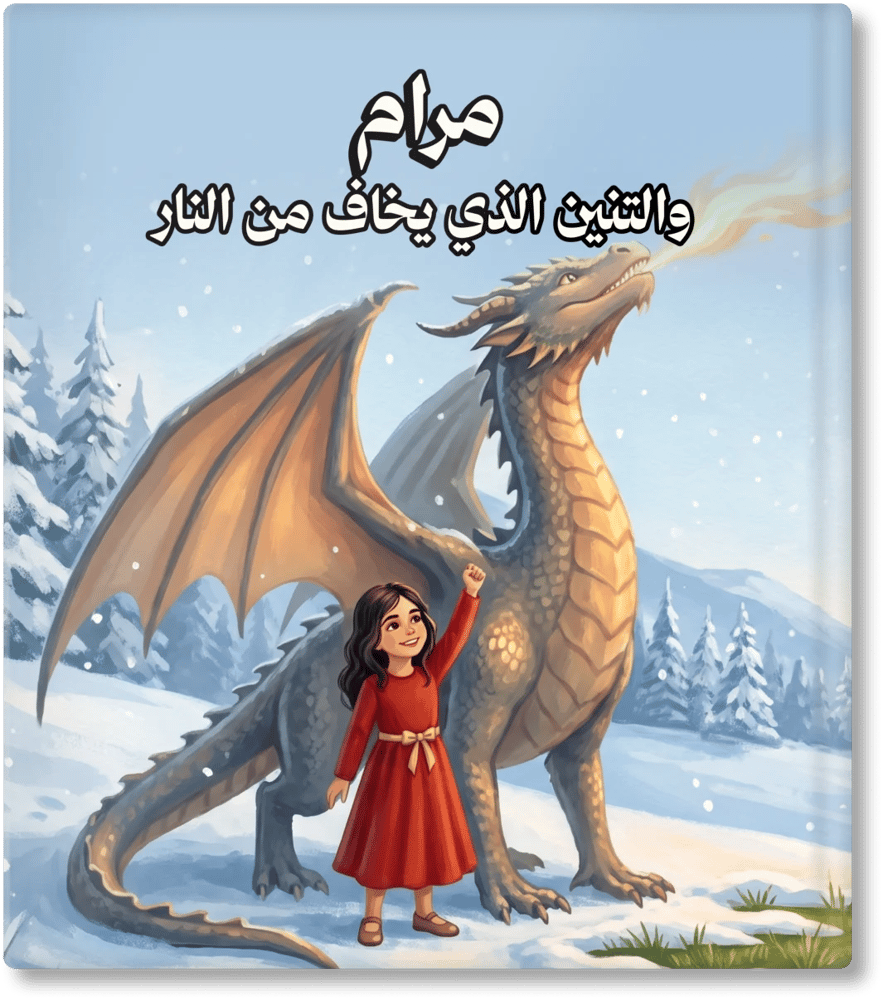 التنين الذي يخاف من النار - قصة مخصصة للأطفال