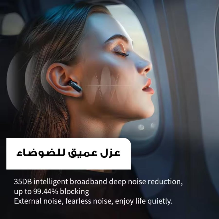 ايربودز بشاشة ديجتال من دينيكس بضمان عامين