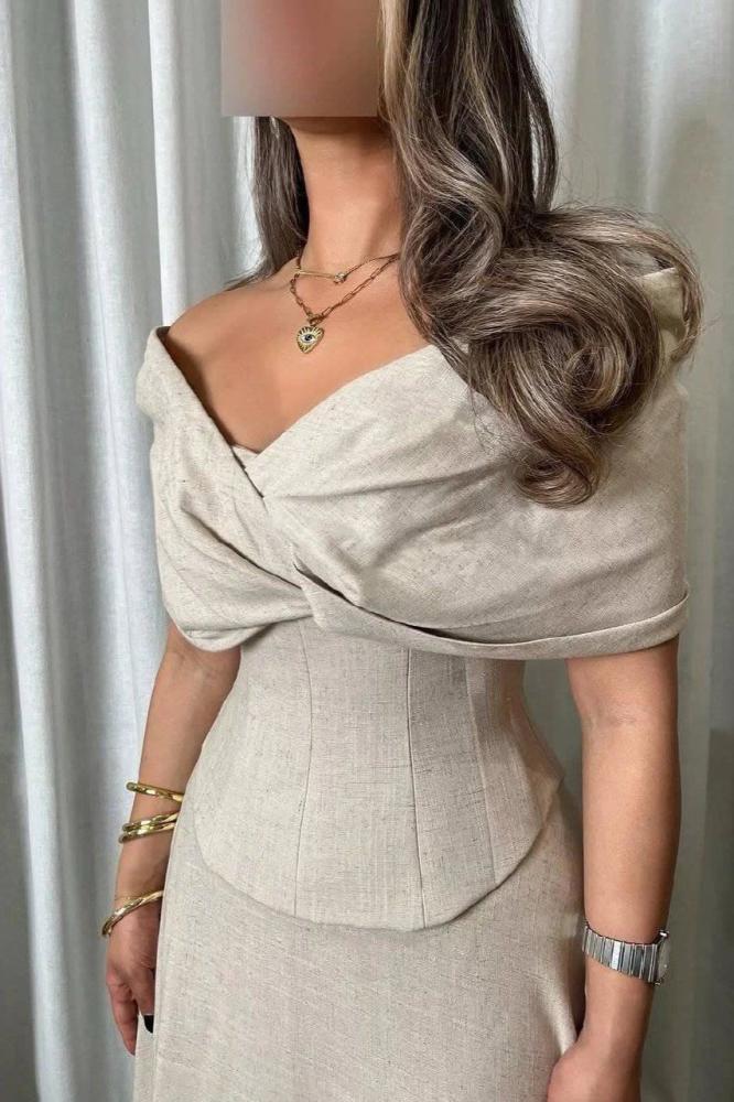 فستان سهره بخامه لينين انيق
