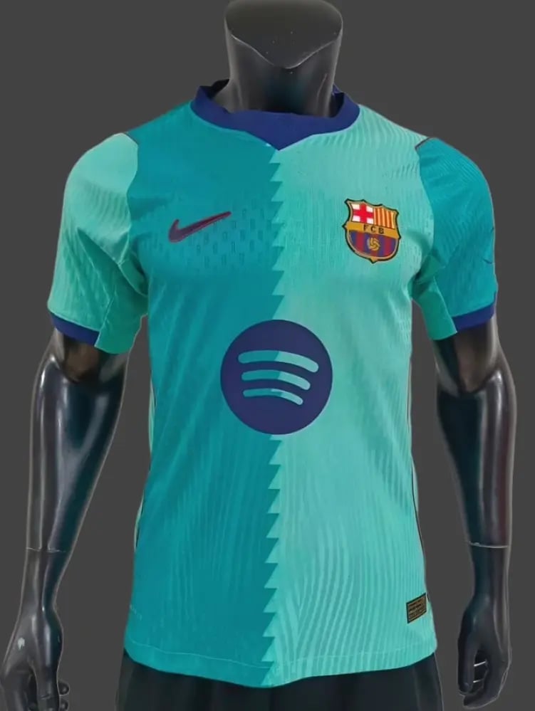 تيشرت برشلونه الاحتياطي فئة لاعبين 2027 | حيوية التيركواز الكتالوني