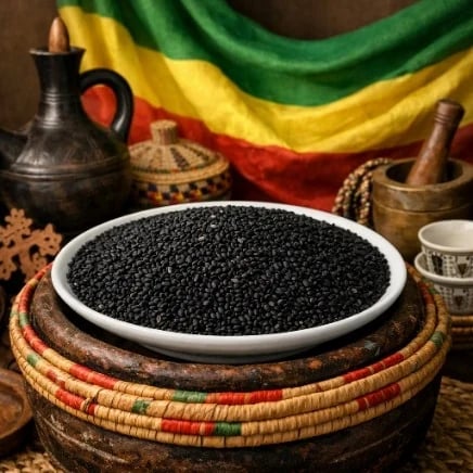 حبة سوداء إثيوبية طبيعية فاخرة | Premium Ethiopian Black Seed | እውነተኛ የኢትዮጵያ ጥቁር አዝሙድ