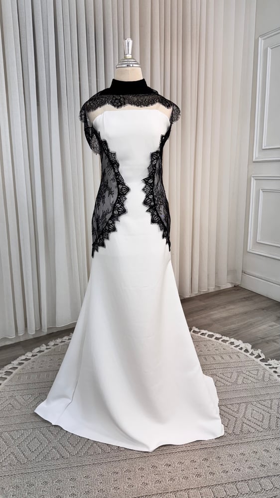 فستان مناسبات راقي white formal dress classy elegant look