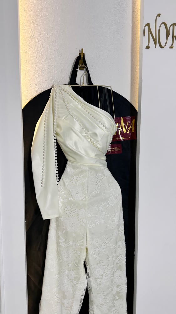 جمبسوت سهرة تفته دانتيل لؤلؤ نورلينا Norlina Party Jumpsuit