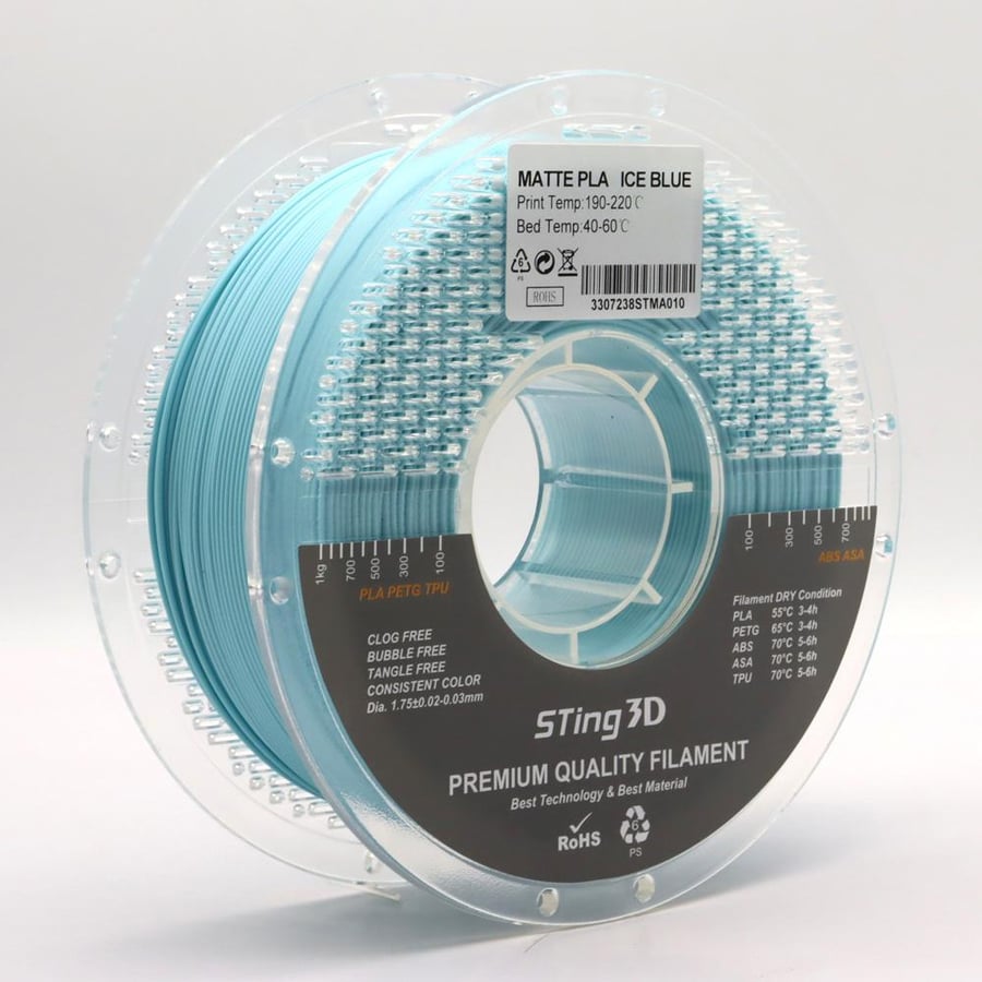 PLA Matte 1.75mm 1 kg | Ice Blue
