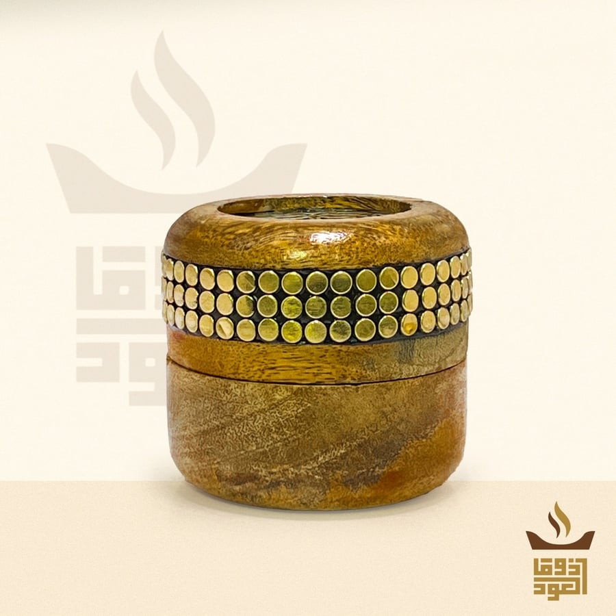 Indian incense holder with gold design