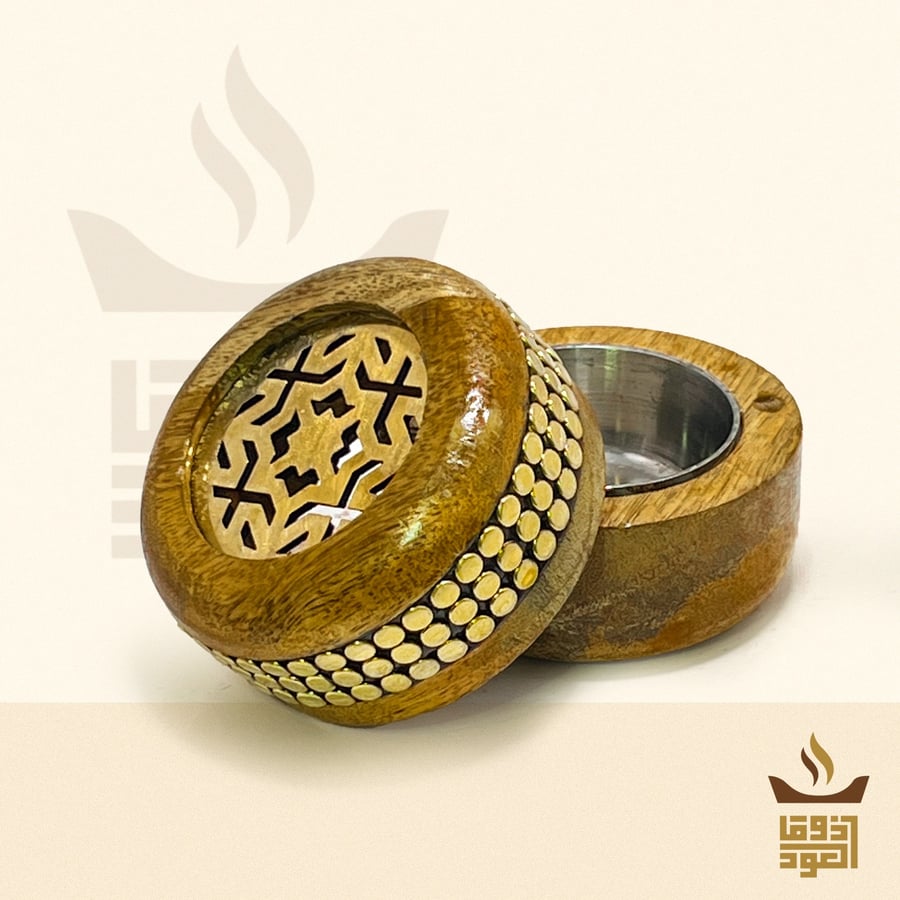Indian incense holder with gold design