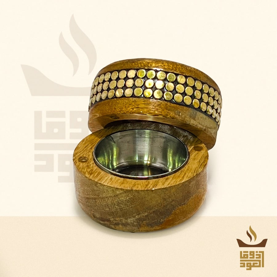 Indian incense holder with gold design
