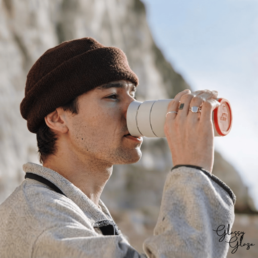 Ocean Bottle Rock Grey - 350ml Brew Flask