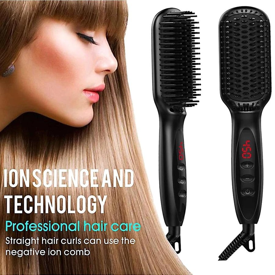Electric brush for straightening hair