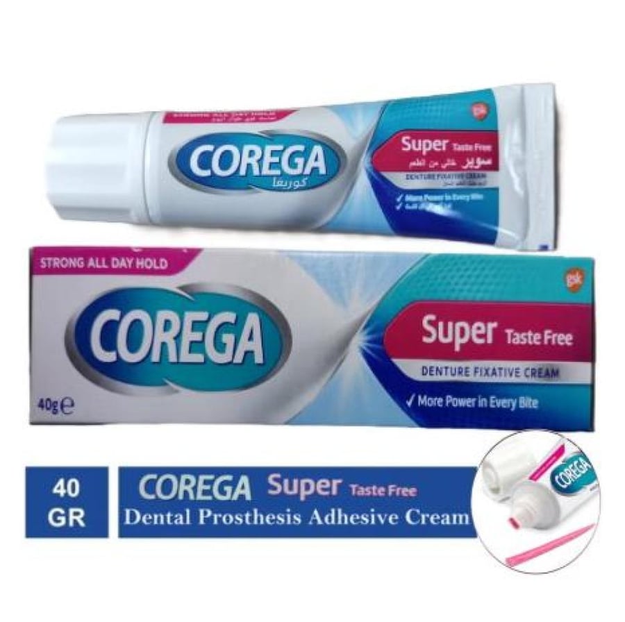 Corega Super Denture Fixative Taste Free Cream 40g