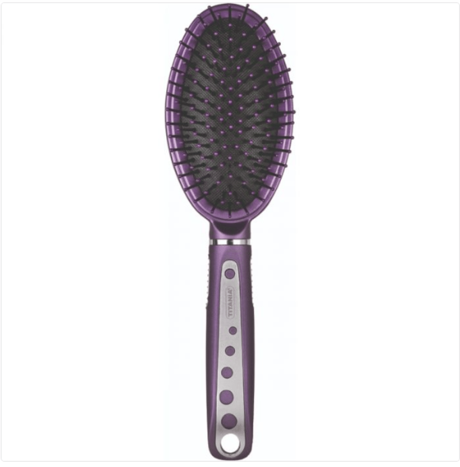 Titania Hair Brush 2810 Girl (تيتانيا، فرشاة شعر بيضاوية، بنفسجي، موديل 2810 - 1 قطعة)