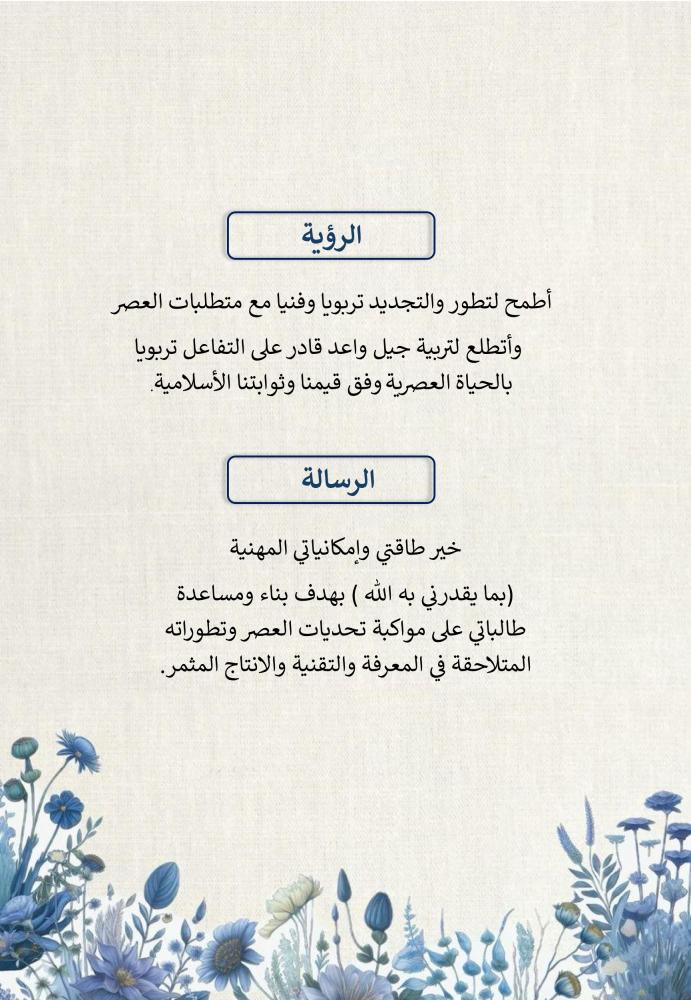 ملف توثيق شواهد الاداء للمعلم زهور أزرق