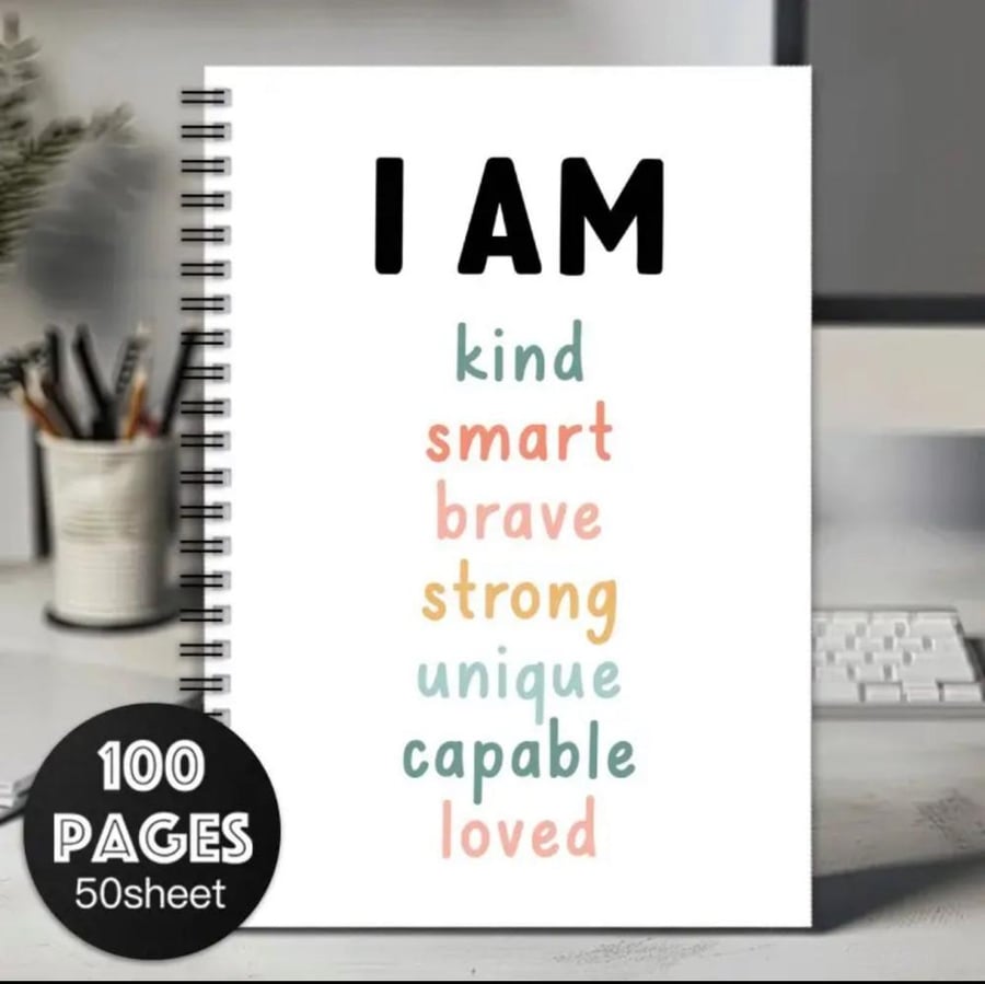 Special and highly motivating notebooks for expressing feelings and ideas with themes and motivational phrases in English