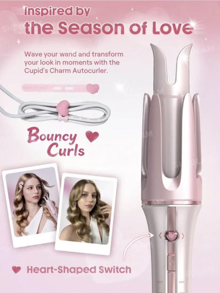مكواة تمويج دواره فورية بلمسة واحدة من Sheglam - 32 مم