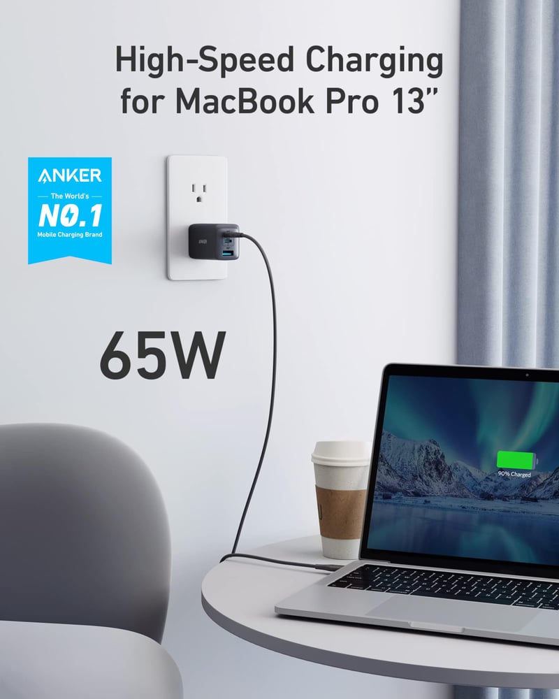 شاحن جداري أنكر 735 Nano II بقوة 65W – موديل A2667K14